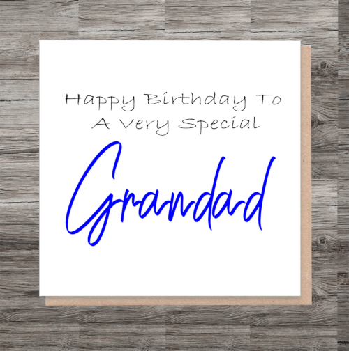 Special Grandad Birthday Card, Card for Grandad, Birthday Card,